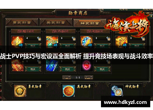战士PVP技巧与宏设置全面解析 提升竞技场表现与战斗效率
